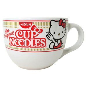 Nissin The Original Cup Noodles 24oz Ceramic Soup Mug - Hello Kitty
